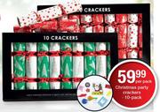 Christmas Party Crackers-10's Per Pack