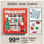 Kiddies' 25cm Christmas Crackers-6's Per Pack