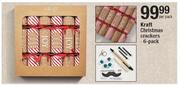 Kraft Christmas Crackers-6's Per Pack