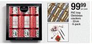 PVC Tray 32cm Christmas Crackers-6's Per Pack
