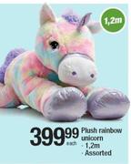 Plush Rainbow Unicorn 1.2m-Each