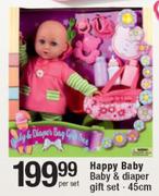Happy Baby & Diaper Gift Set 45cm-Per Set