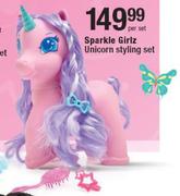 Sparkle Girlz Unicorn Styling Set-Per Set