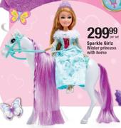 Sparkle Girlz Winter Princess With Horse-Per Set