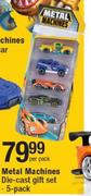 Metal Machines Die Cast Gift Set-5's Per Pack