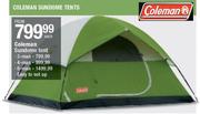 Coleman 3-Man Sundome Tent-Each .