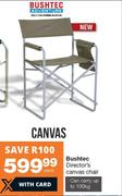 Bushtec Director's Canvas Chair-Each
