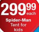 0Spider Man Tent For Kids-Each