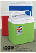 Addis 26Ltr Cool Cat Cooler Box Assorted Colours-Each