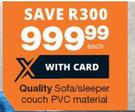 Quality Sofa/Sleeper Couch PVC Material 178cm X 68cm X 69cm-Each