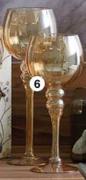 3 Piece Amber Shine Candle Holder