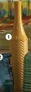 Tall Yellow Ceramic Vase