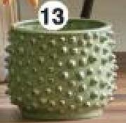 Mint Vase With Knobs