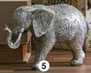 Silver Elephant Ornament