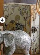Canvas Elephant Key Box