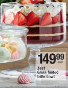 Zest Glass Footed Trifle Bowl-Each