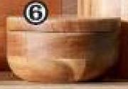 Madera Acacia Wood Coarse Salt Holder