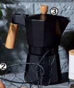 Aluminium And Wood Espresso Maker