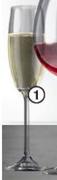 Bohemia Crystal 6 Pack Flute Glasses-Per Pack
