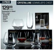 Sommelier's Chest Glass Range Burgundy, Whisky, Brandy, Flute 4 Pack-Per Pack