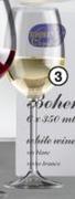 Bohemia Crystal 6 Pack White/ Red Wine Glasses-Per Pack