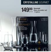 Gourmet 5 Piece Glass Decanter Set-Per Set