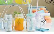 Old Fashioned 4 Piece Cocktail Glass Jar Set