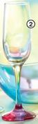Cotton Candy Flute Glass-Each 