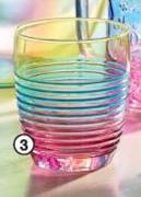 Cotton Candy Glass Tumbler-Each 
