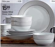 Cosmo Silver Dinner Plate