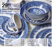 Churchill Blue Willow Dinner Plate