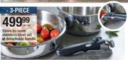 Stove To Oven 3 Piece Stainless Steel Set-Per Set