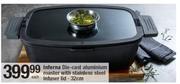Inferna Die Cast Aluminium Roaster With Stainless Steel Infuser Lid 32cm-Each