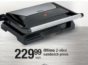 Ottimo 2-Slice Sandwich Press-Each