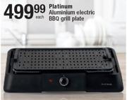 Platinum Aluminium Electric BBQ Grill Plate