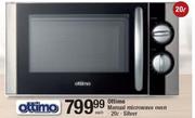 Ottimo 20Ltr Silver Manual Microwave Oven