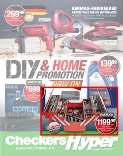 Checkers Hyper : DIY & Home Promotion (23 Jul - 05 Aug 2018), page 1