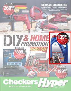 Checkers Hyper : DIY & Home Promotion (23 Jul - 05 Aug 2018), page 1