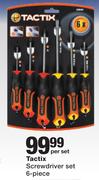 Tactix Screwdriver Set 6-Piece-Per Set