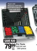 Pro Tools Drill Bit Set 300-Piece-Per Set