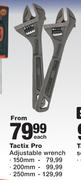 Tactix Pro 150mm Adjustable Wrench-Each