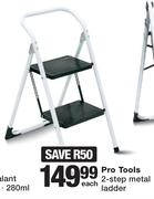 Pro Tools 2 Step Metal Ladder-Each