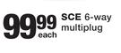 SCE 6 Way Multiplug-Each