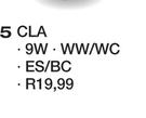 Lumaglo Globe CLA WW/WC, ES/BC-9W