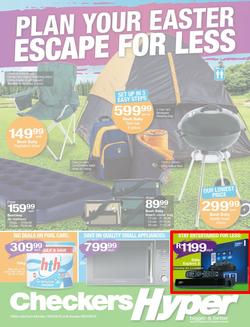 Checkers Hyper : Plan Your Easter Escape For Less (19 Mar - 08 Apr 2018), page 1
