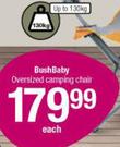 BushBaby Oversized Camping Chair-130Kg Each
