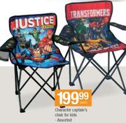 Character Captain's Chair For Kids Assorted Each