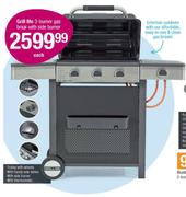 Grill Me 3 Burner Gas Braai With Side Burner-Each