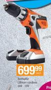 Schultz Lithium Cordless Drill 18V-Each