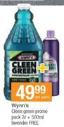 Wynn's Cleen Green Promo Pack-2Ltr + 500ml Lavender Free-Per Pack